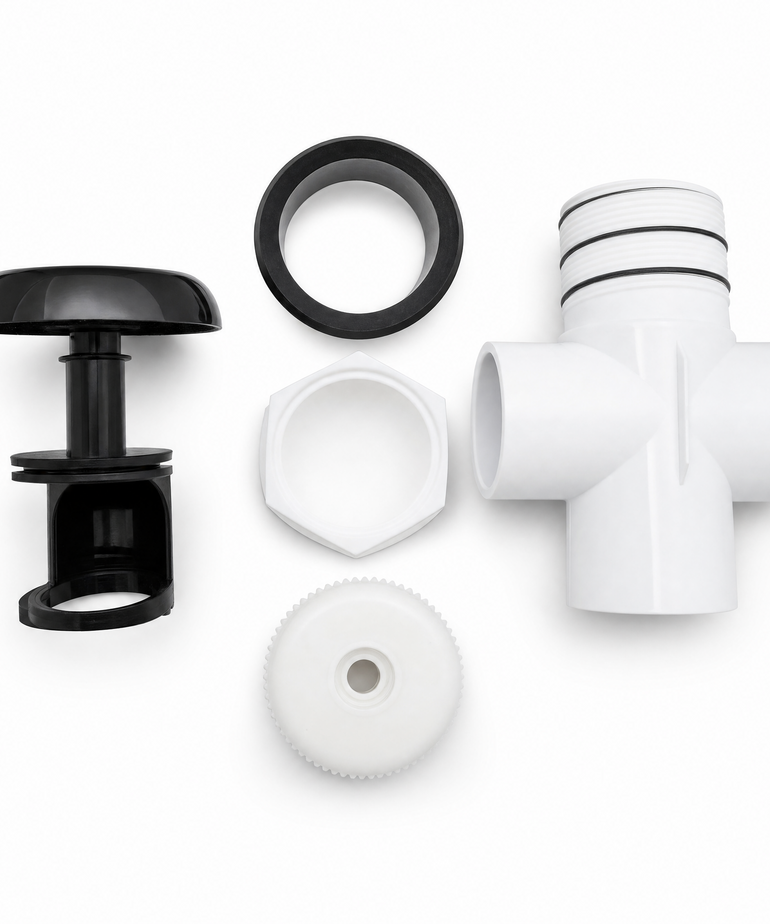 Diverter Valve Complete Black Round Handle