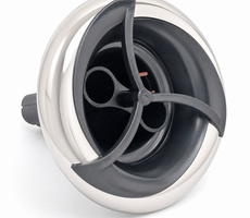 Jet - Turbo - 5'' - Twin Pulse - Screw In (Stainless Steel)