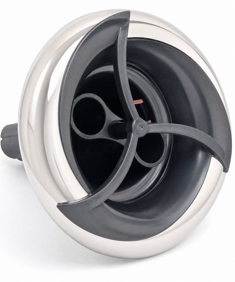 Jet - Turbo - 5'' - Twin Pulse - Screw In (Stainless Steel)