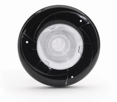 Jet - Turbo - 3" - Directional - Screw In  (Black/Clear)