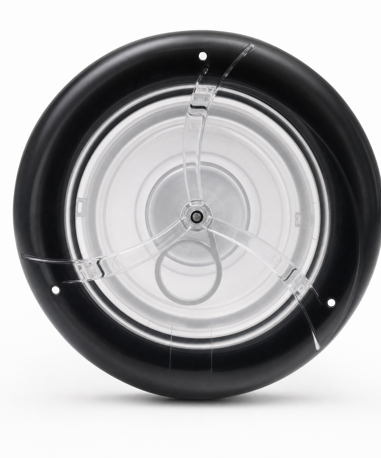 Turbo 5" Single Pulse Black/Clear Screw In