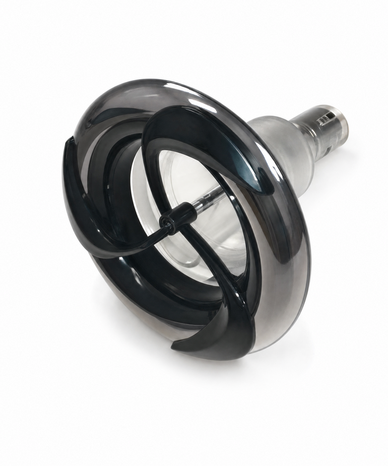 Pepperleaf Jet 5'' Black/Stainless Threaded