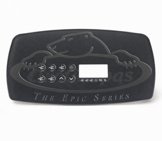 Overlay for TSC-80 Topside Control Pad 5 Pump Epic Series - Gecko