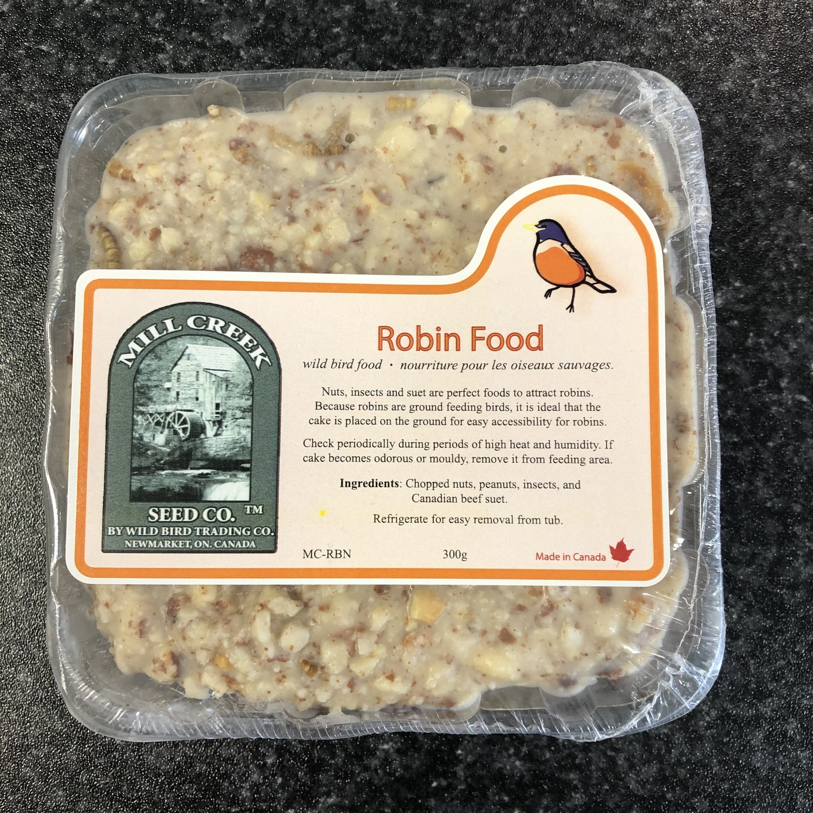 Mill Creek Robin Food Suet Cake