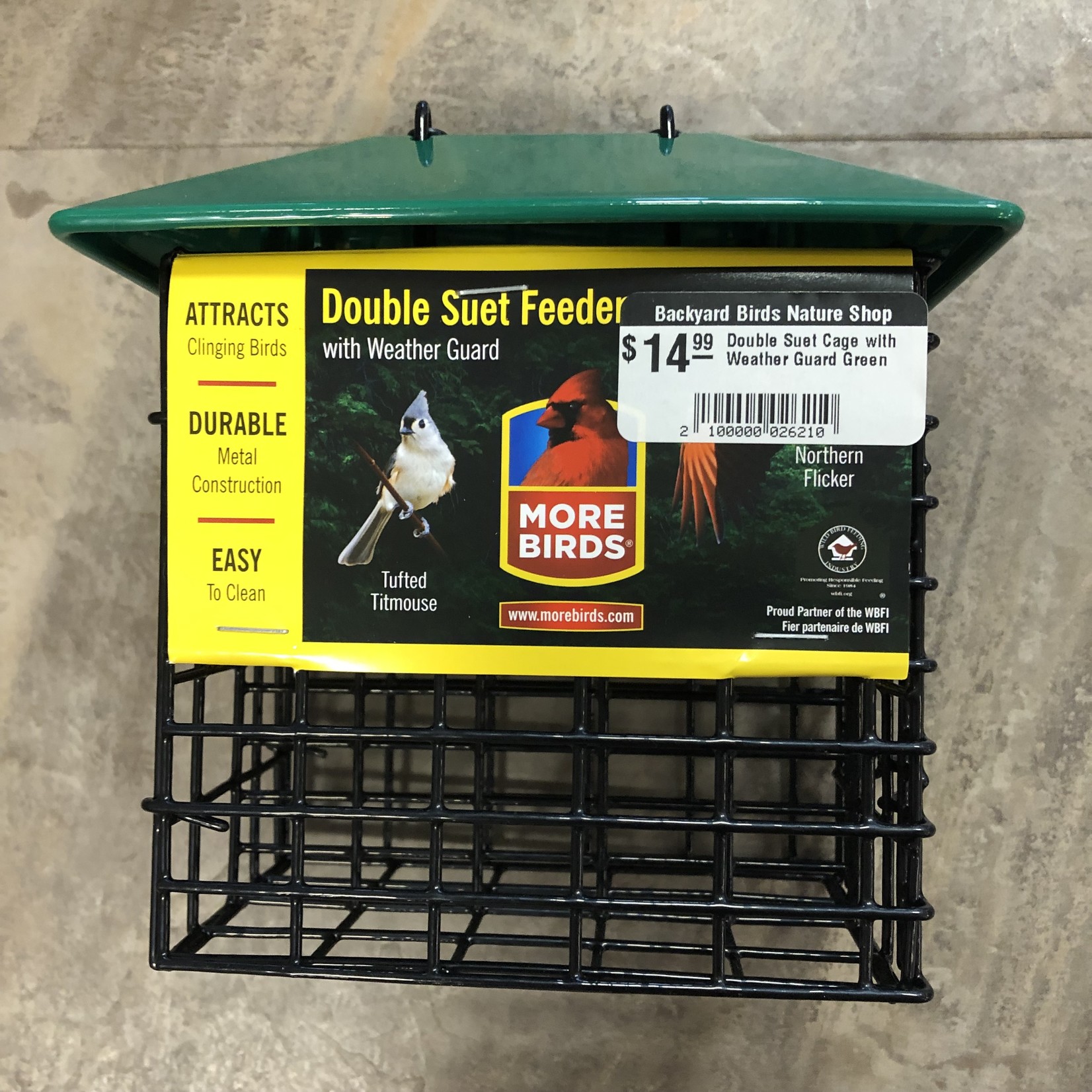 Double Suet Cage with Weather Guard
