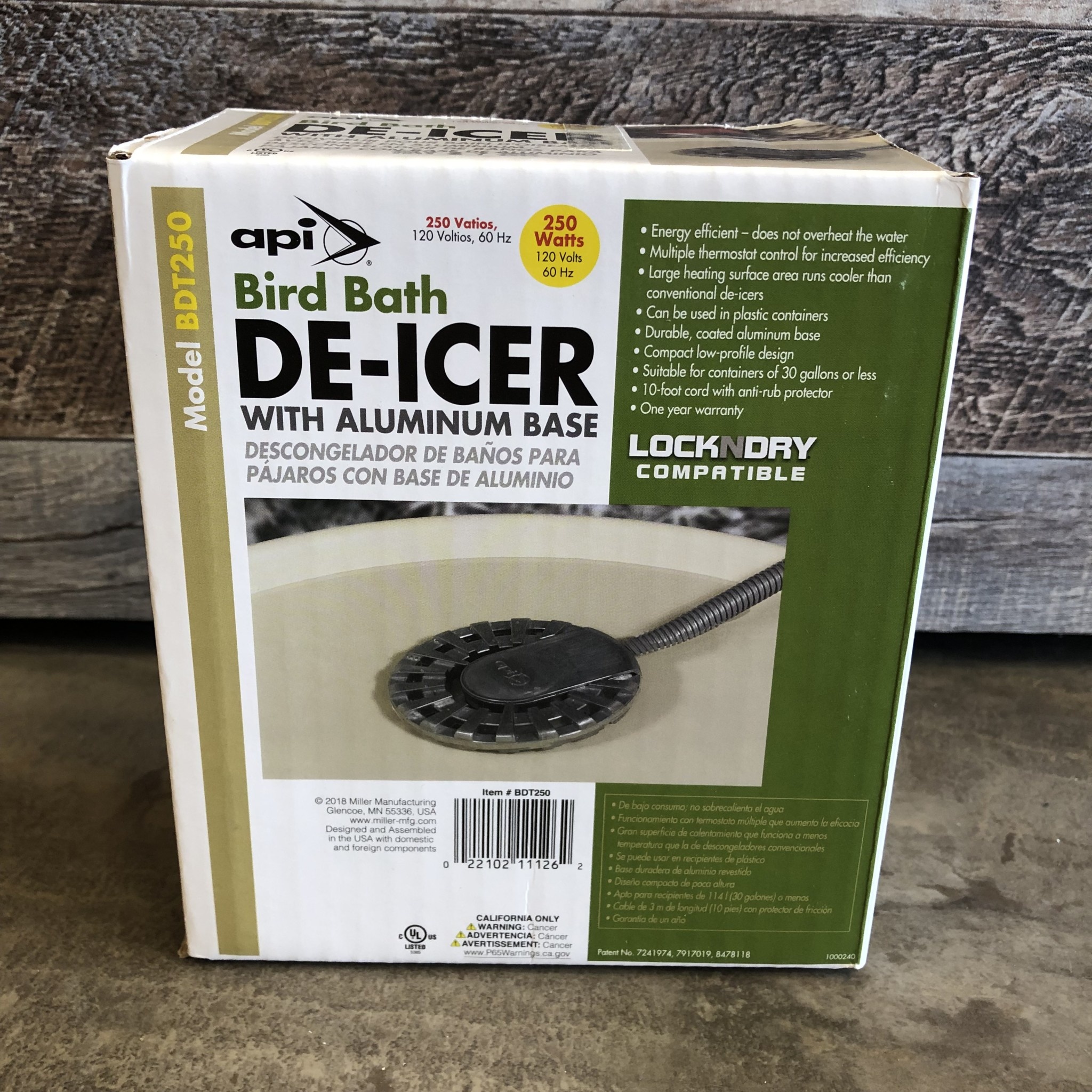 Bird Bath DeIcer (250 Watts) Backyard Birds Nature Shop