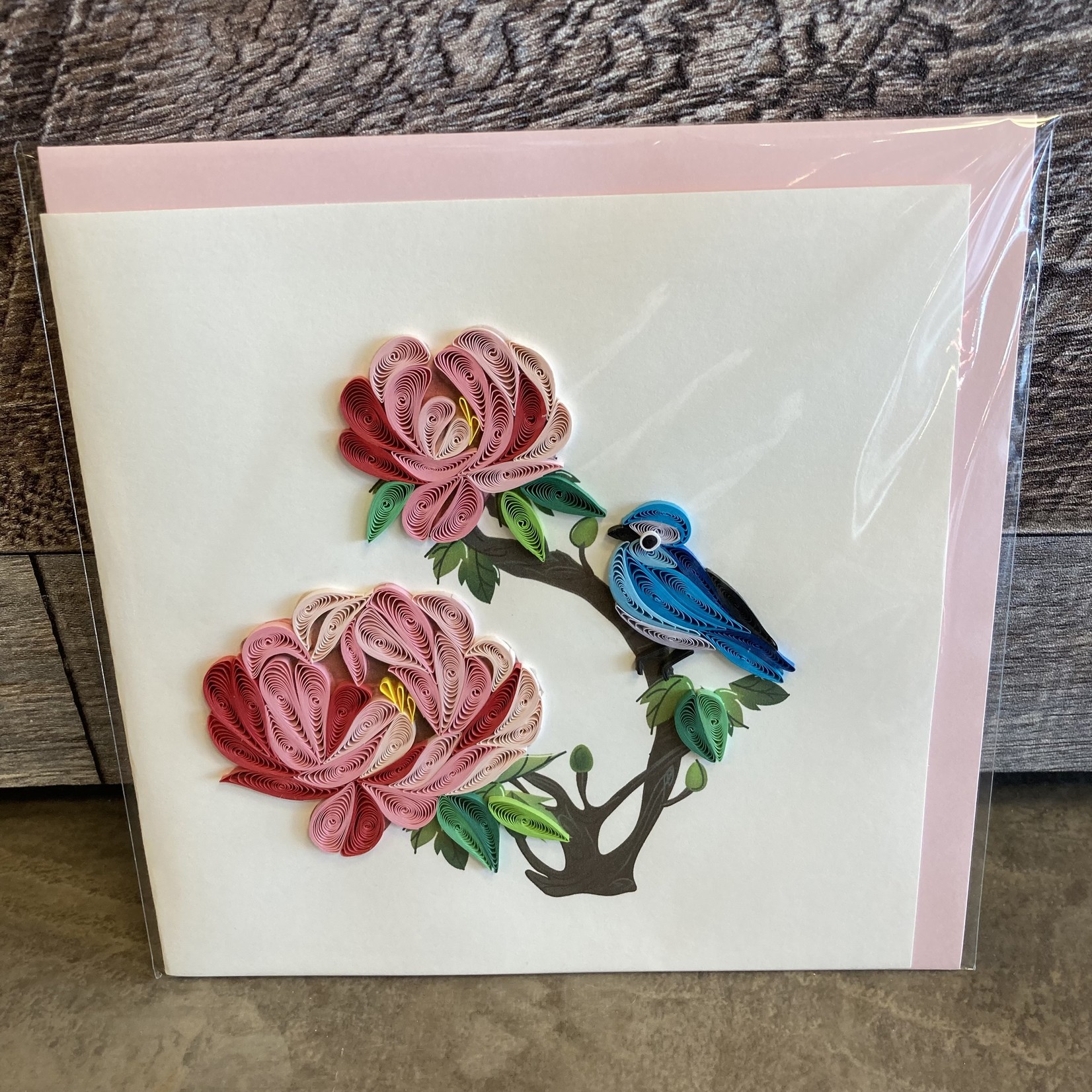 Quilling Card - Peony