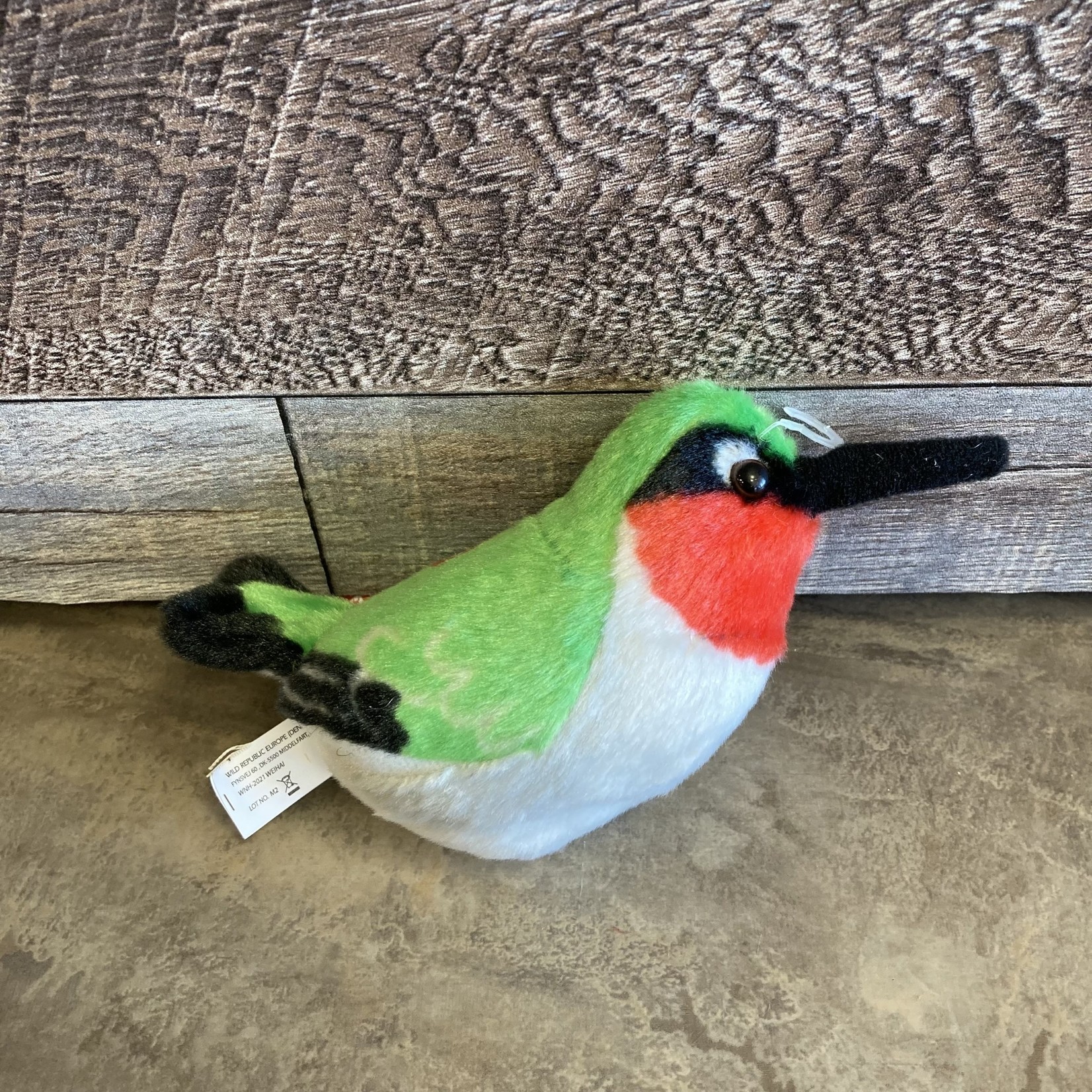 Wild Republic Audubon Plush Toy Ruby-throated Hummingbird