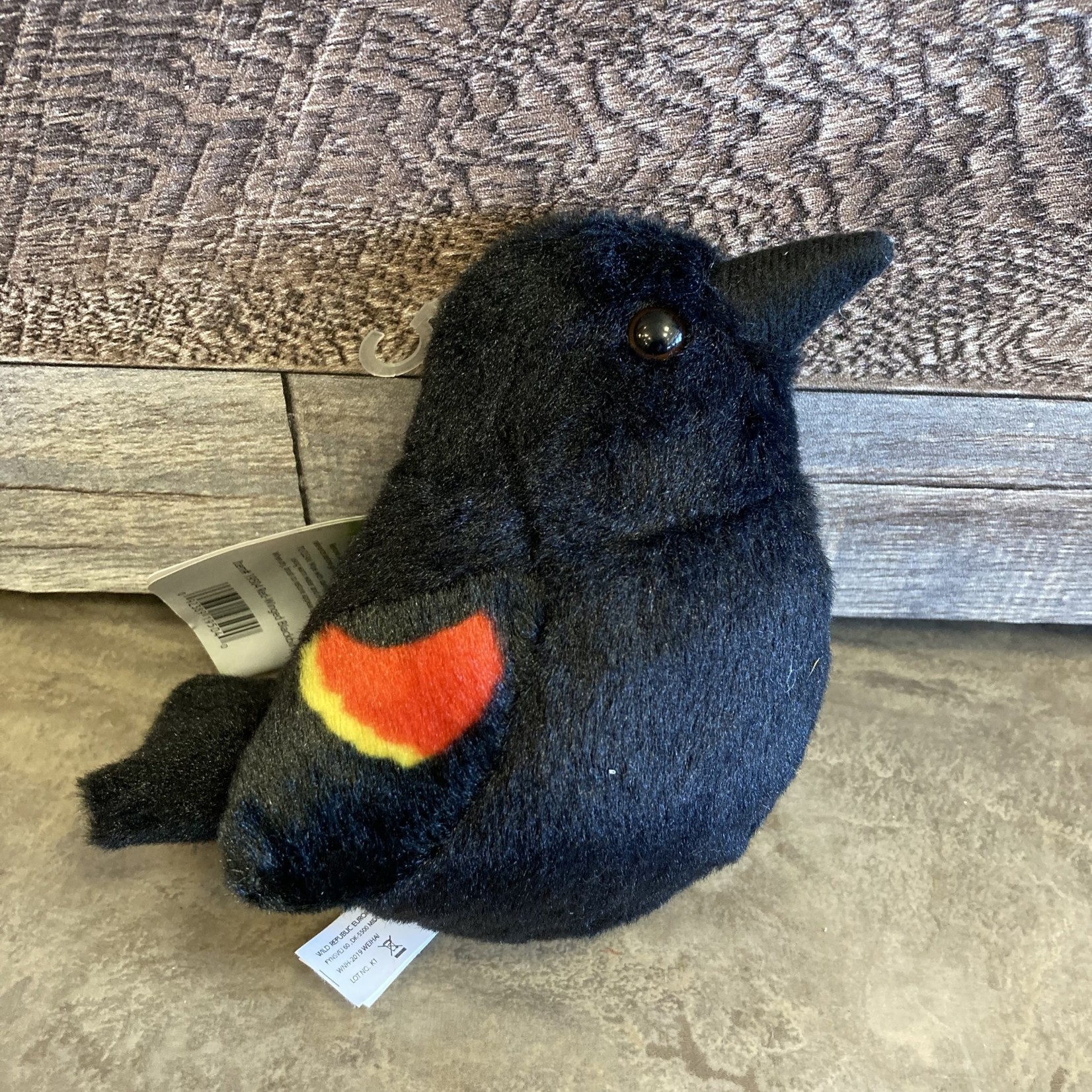 Wild Republic Audubon Plush Toy Red-winged Blackbird