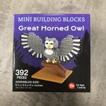 Mini Building Blocks Set - Great Horned Owl