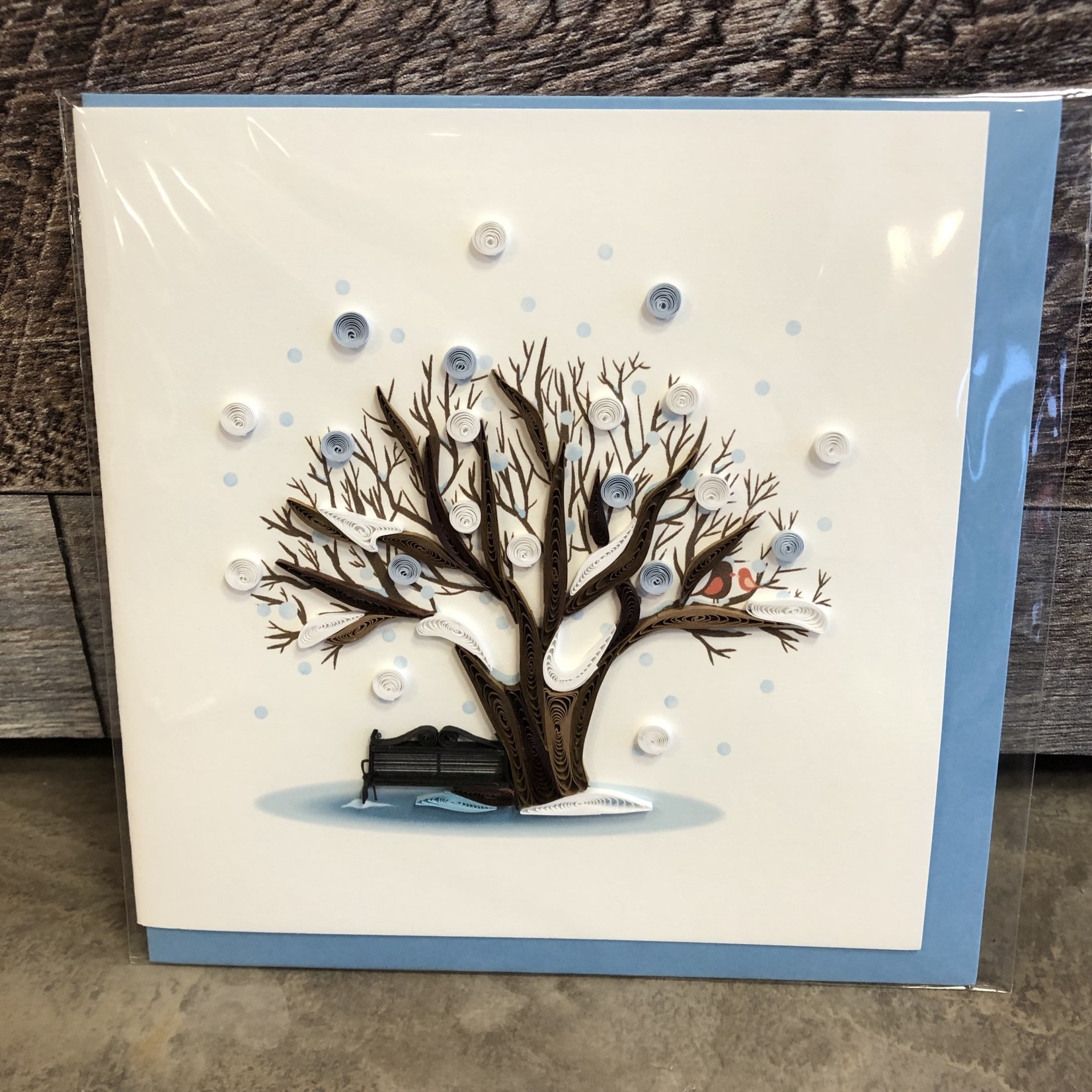 Quilling Card - Winter Tree
