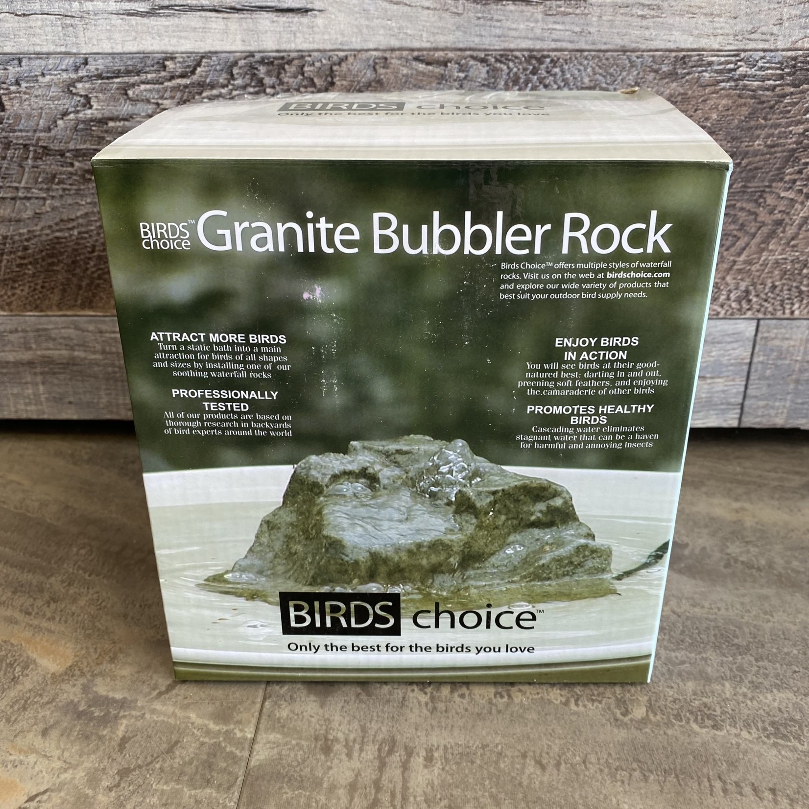 Granite Bubbler Rock for Bird Bath