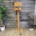 Doug's Log Cabin Feeder on Stand