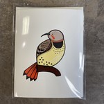 Bird Nerds Greeting Card - Northern Flicker