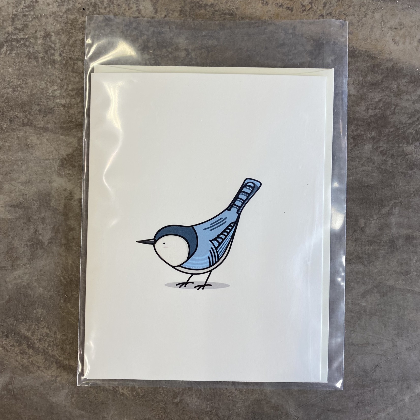 Bird Nerds Greeting Card - White-Breasted Nuthatch