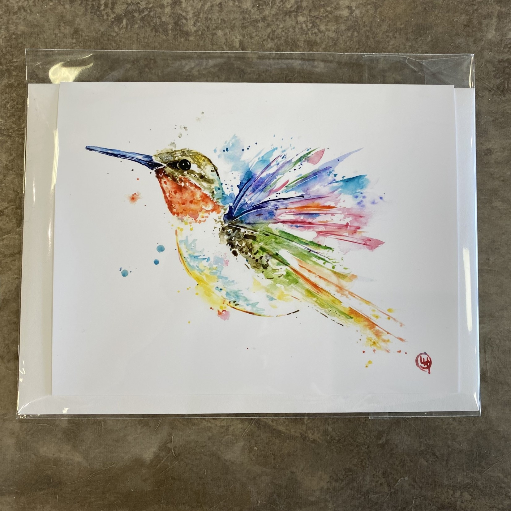 Whitehouse Art Card - Solo Hummingbird
