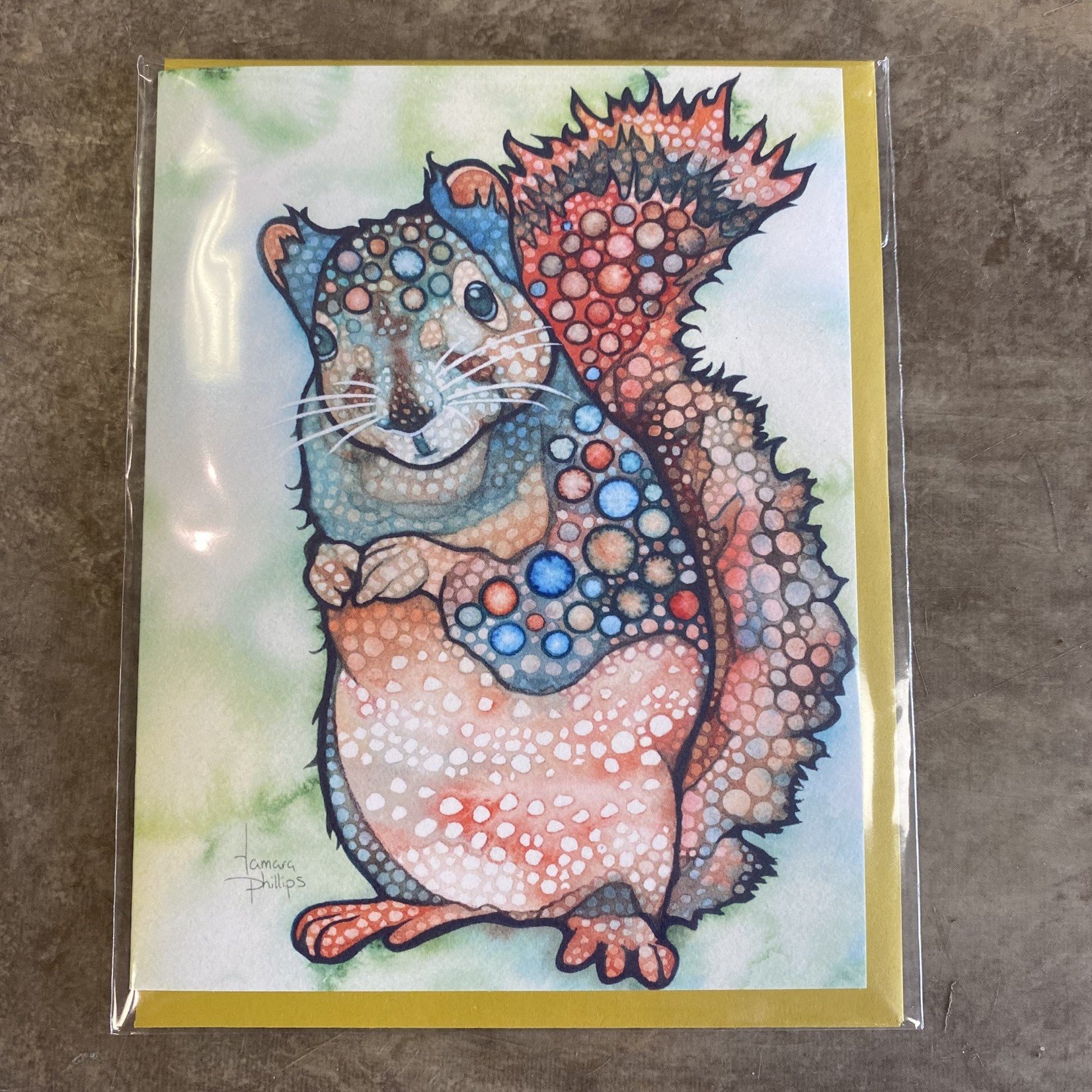 Tamara Phillips Greeting Card - Squirrel