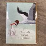 23rd Day Greeting Cards - Congrats Stork