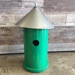Clumsy Cat Tin Roof Bird House