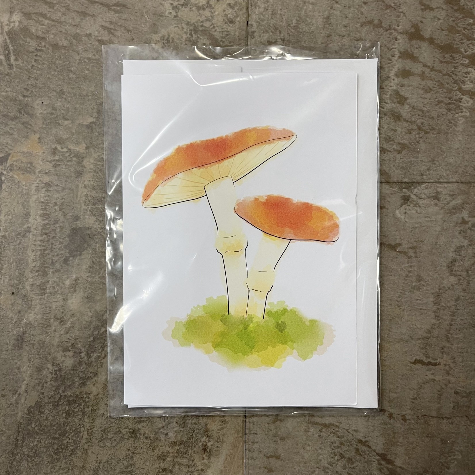 Lauren Kurmey Greeting Card Mushrooms