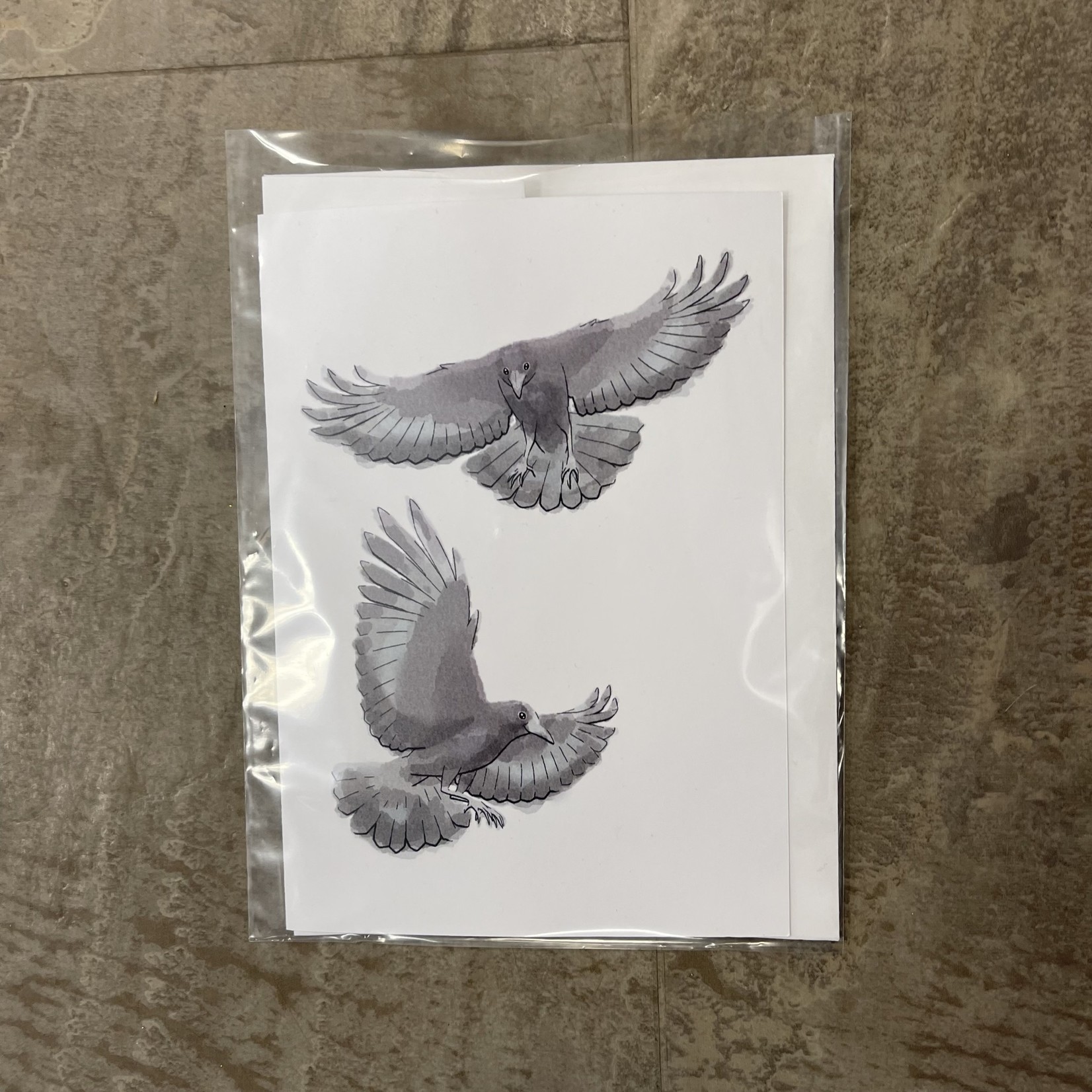 Lauren Kurmey Greeting Card - Crows
