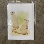 Lauren Kurmey Greeting Card Ground Squirrels