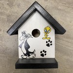 Vern's Painted Bird House - Sylvester and Tweety