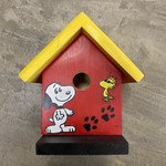 Vern's Painted Bird House - Snoopy and Woodstock
