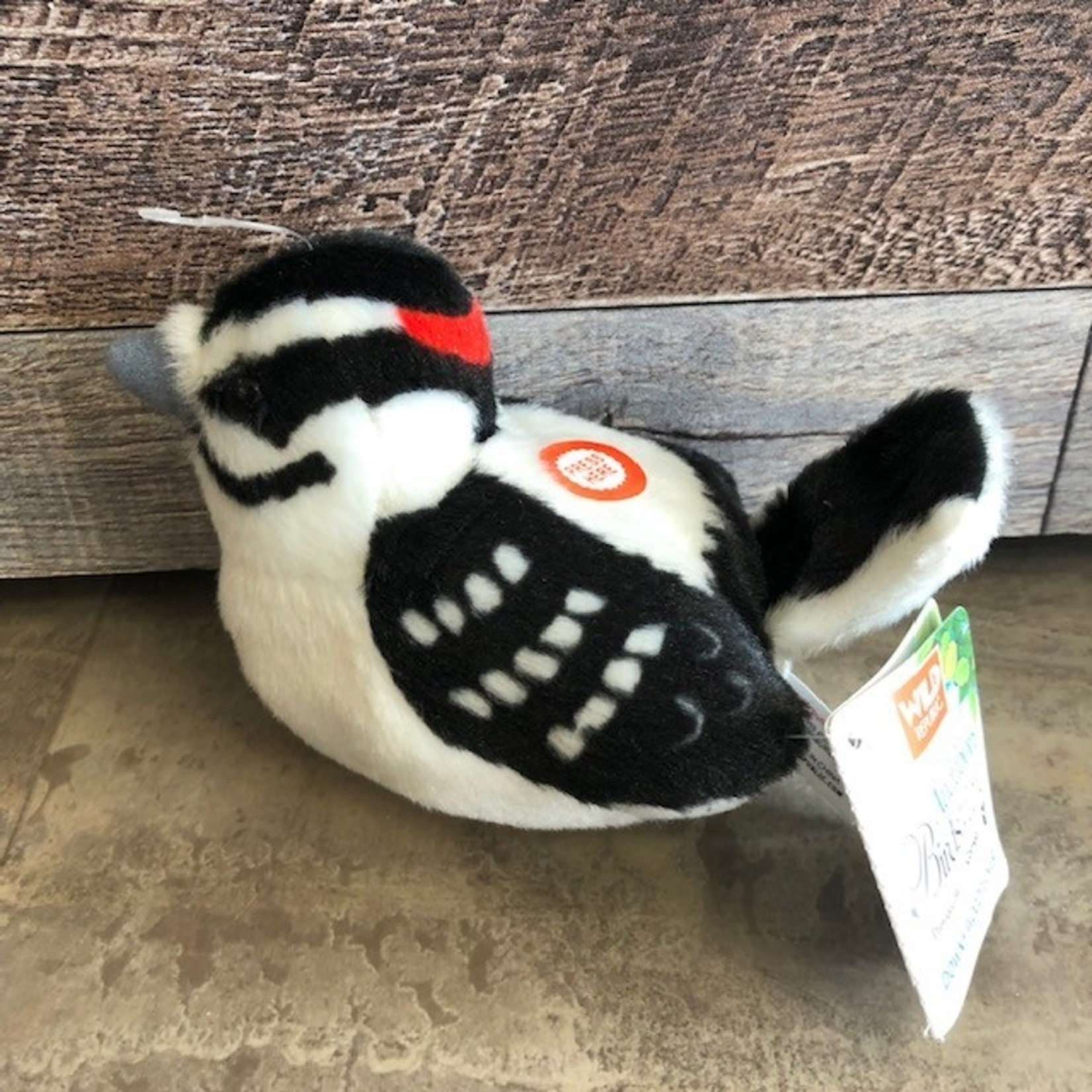 Wild Republic Audubon Plush Bird Downy Woodpecker