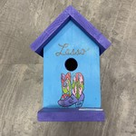 Vern's Painted Bird House - Purple Lasso Boots