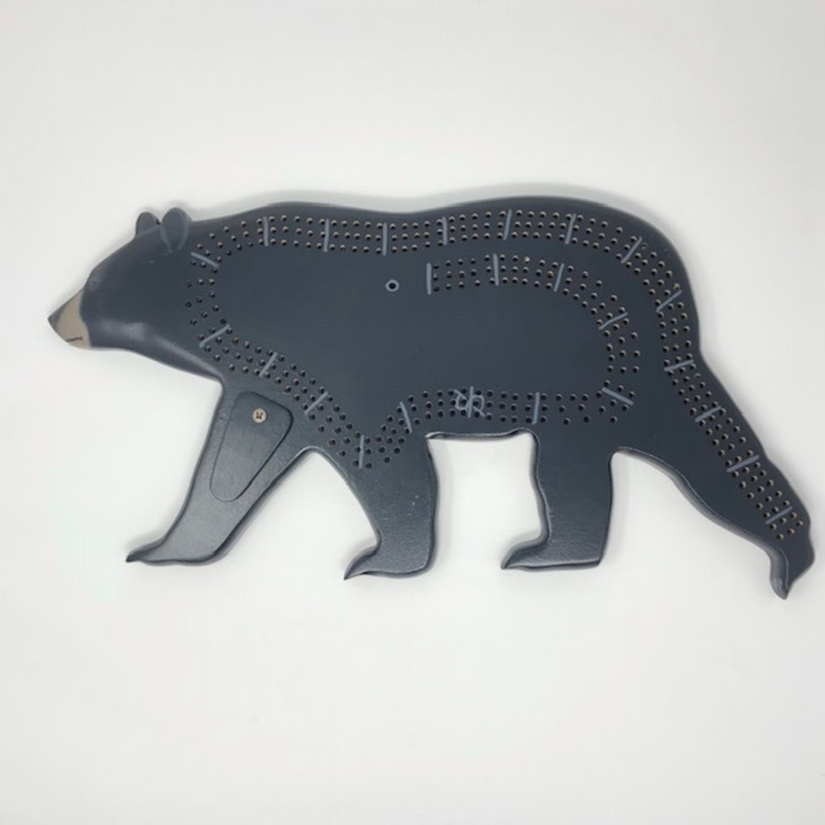 Riddle Cribbage Board - Black Bear