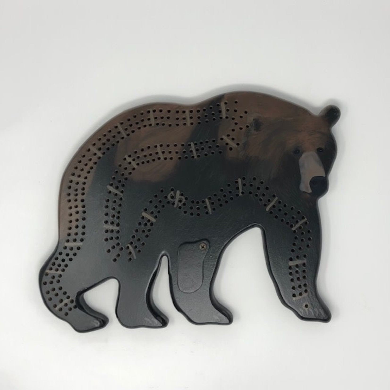 Riddle Cribbage Board - Grizzly Bear