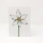 Amy's Floral Greeting Card - Narcissus