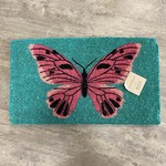 Doormat - Large Pink Butterfly