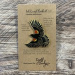 Crystal Driedger Pin - Red-Winged Blackbird