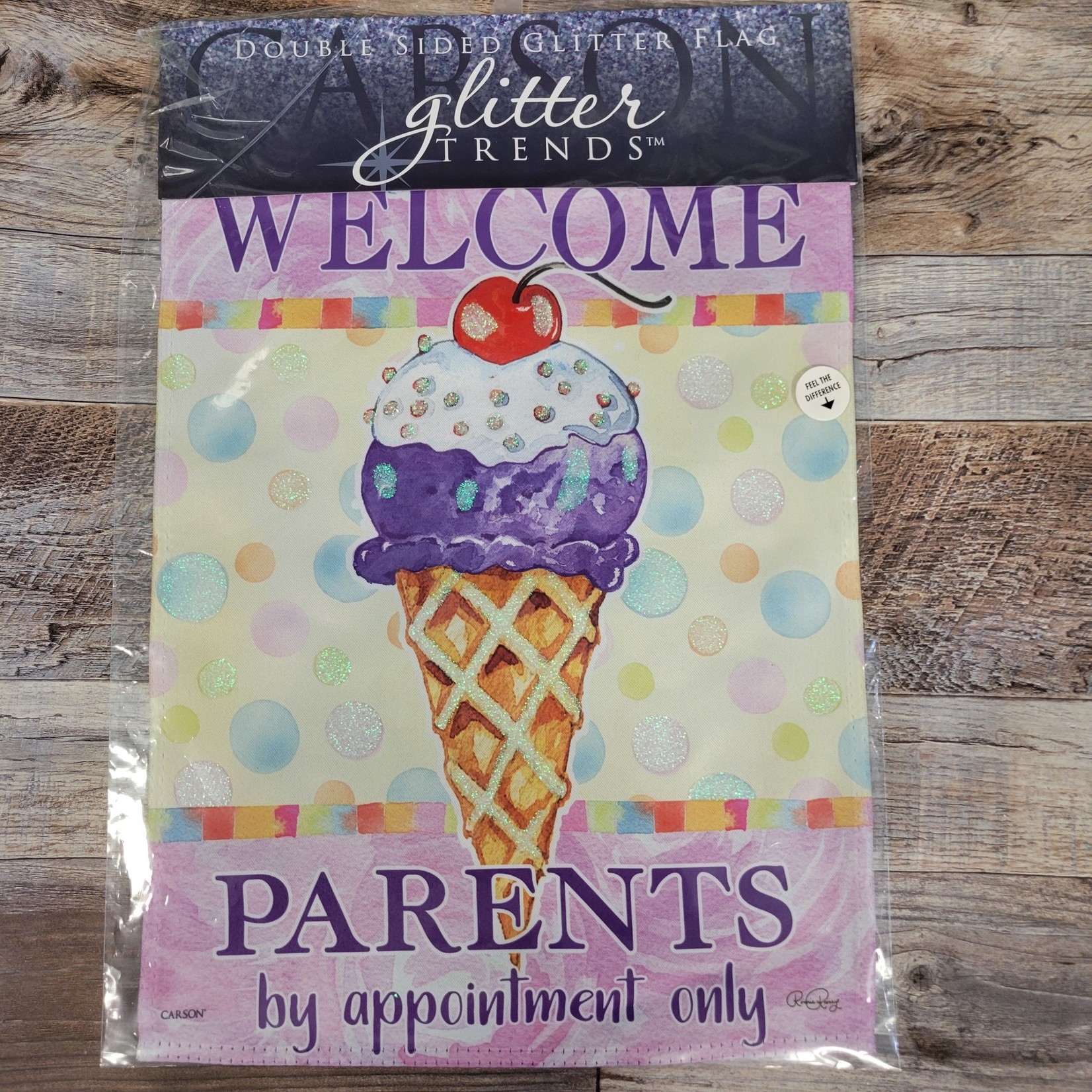 Glitter Garden Flag - Parents Appointment Only