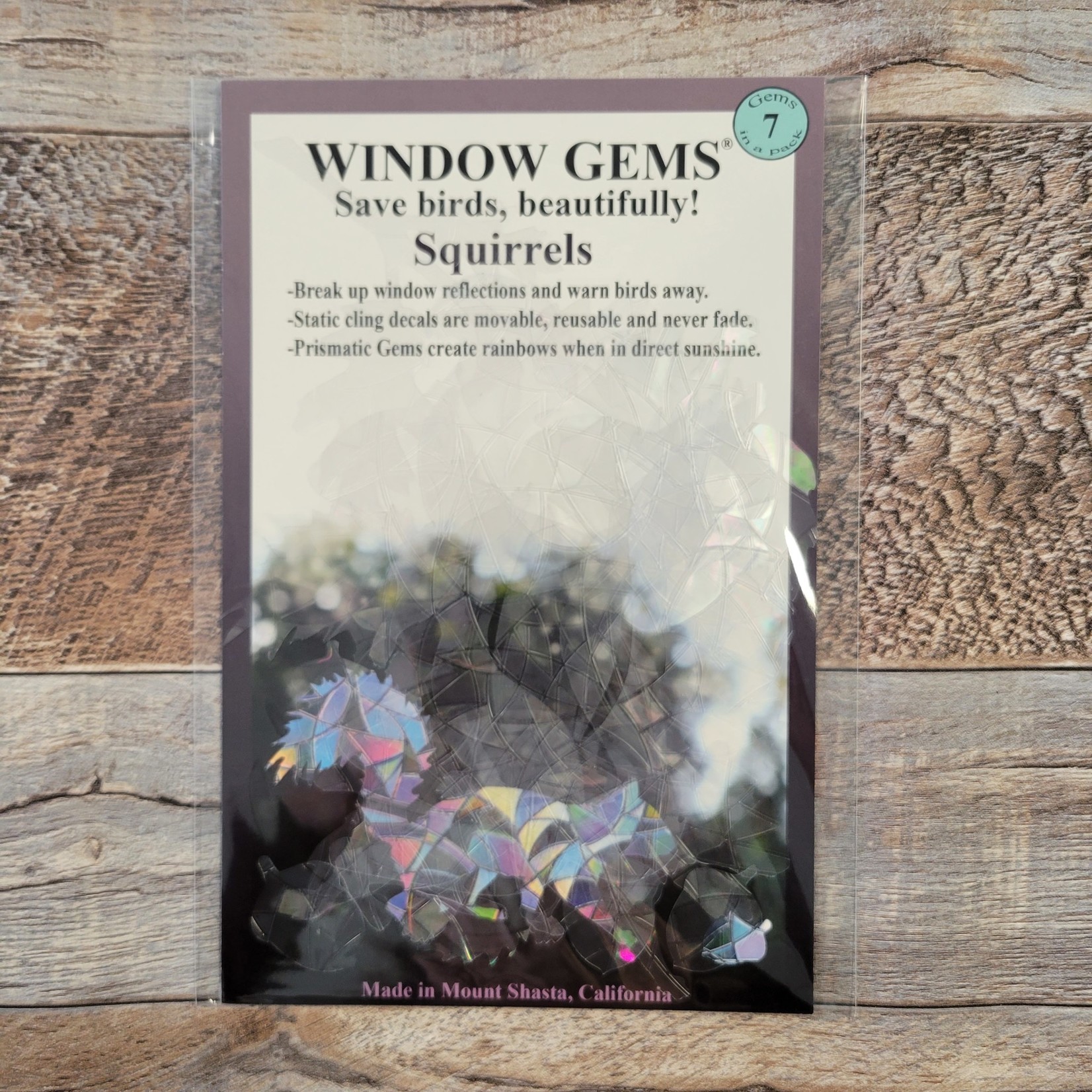 Window Gems Decals - Squirrels
