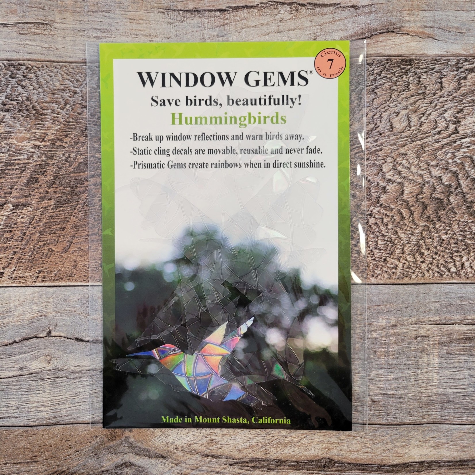 Window Gems Decals - Hummingbirds