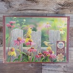 Cobble Hill Puzzles Pink & Gold Flowers  - Easy Handling Puzzle