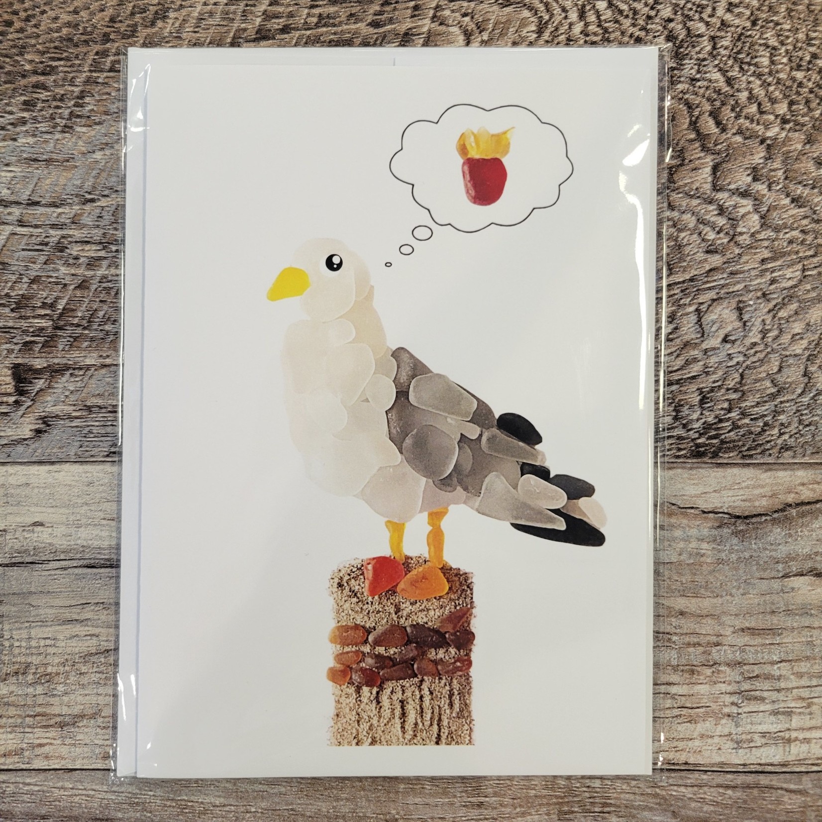 Brin D'Ocean Sea Glass Card - Seagull