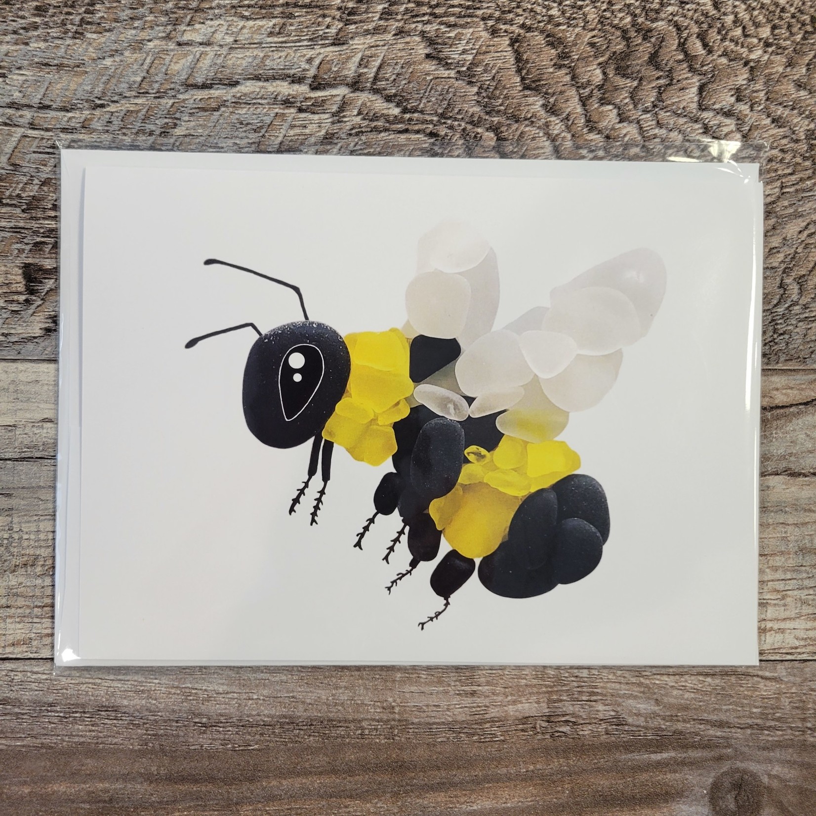 Brin D'Ocean Sea Glass Card - Bumble Bee