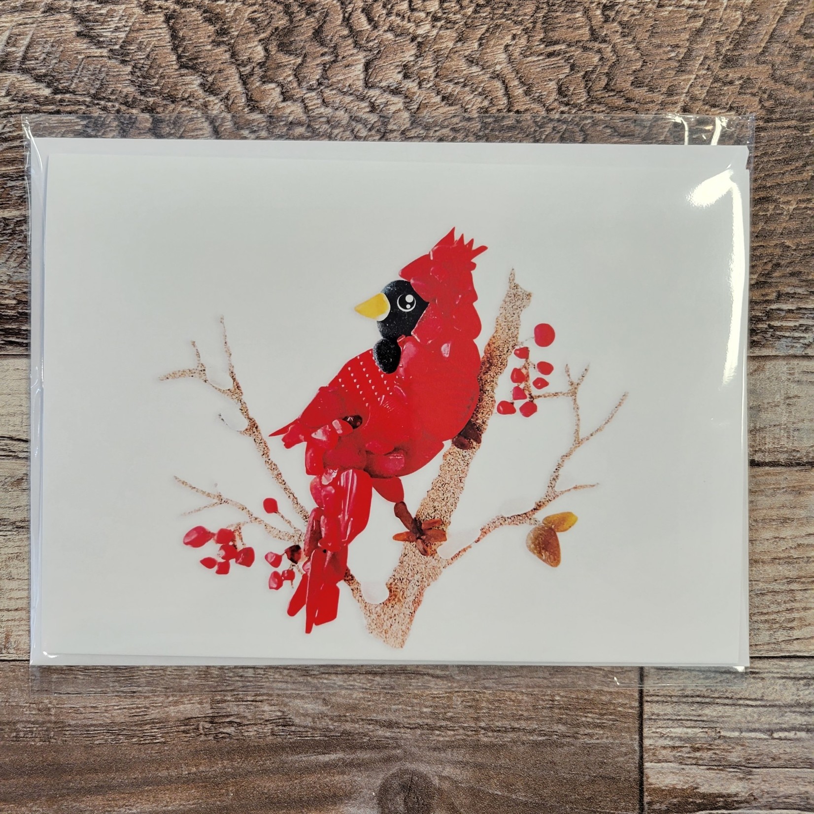 Brin D'Ocean Sea Glass Card - Cardinal