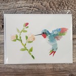 Brin D'Ocean Sea Glass Card - Hummingbird