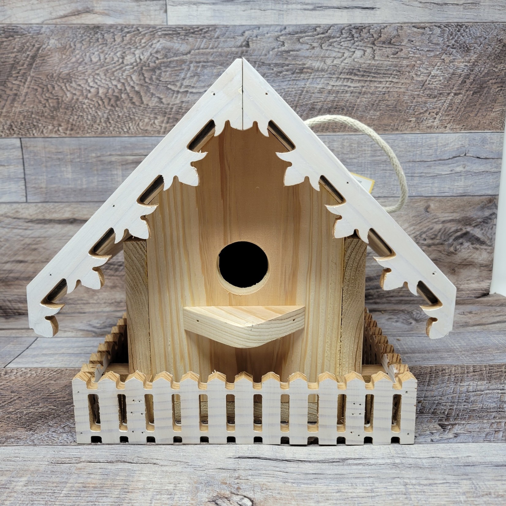 Prairie Creations - Handmade Slate Gray Victorian Birdhouse