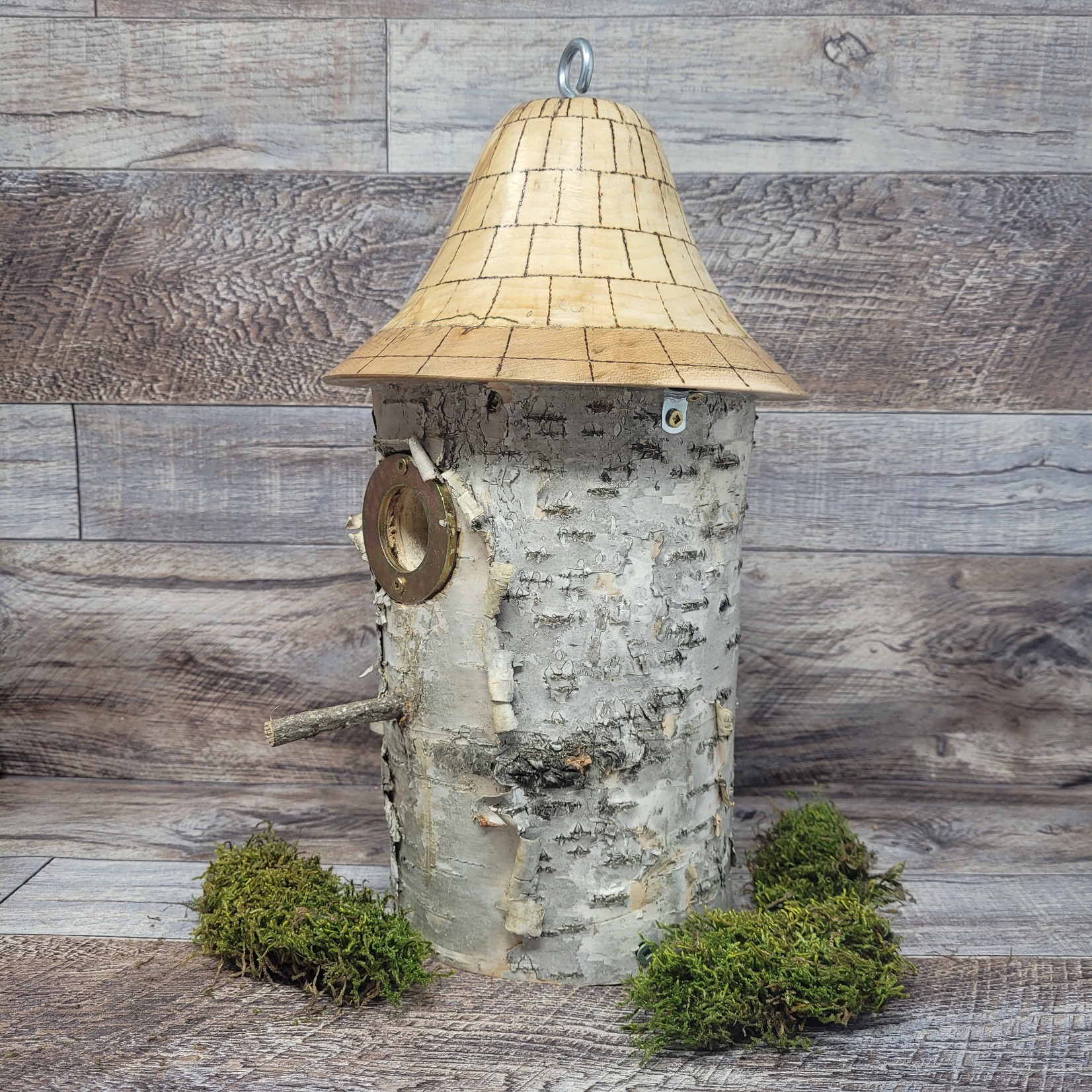 Ken's Wood-Turned Birch Birdhouse