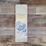 Leslie's Embroidered Blue Jay Tea Towel