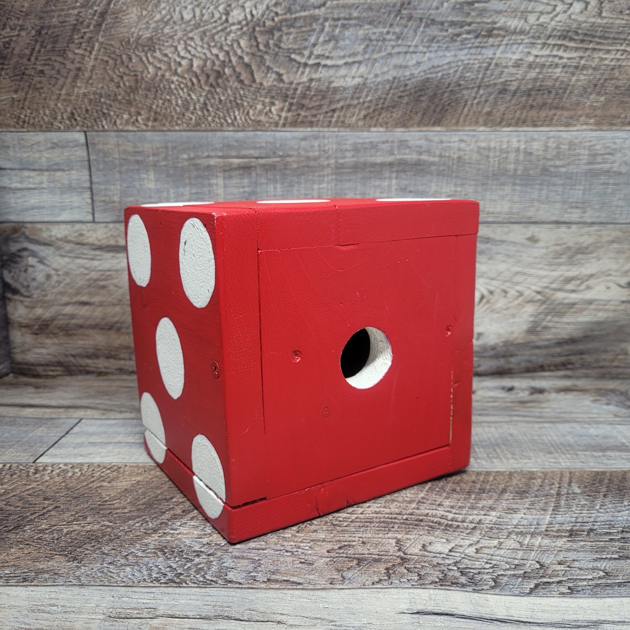 Vern's Painted Bird House Dice Backyard Birds Nature Shop