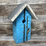 Vern's Painted Bird House - Cardinal & Twigs