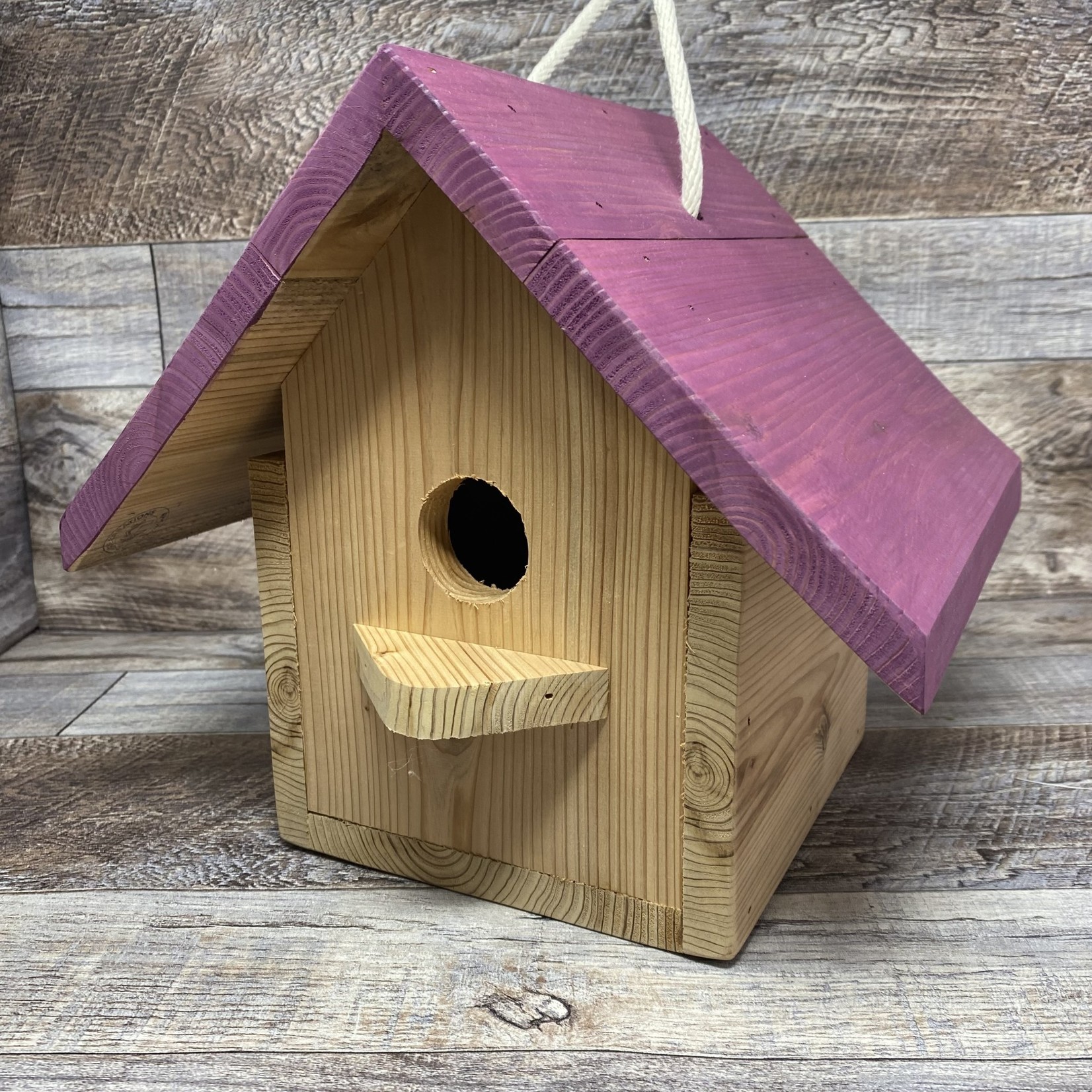 Prairie Creations - Handmade Purple Bird House