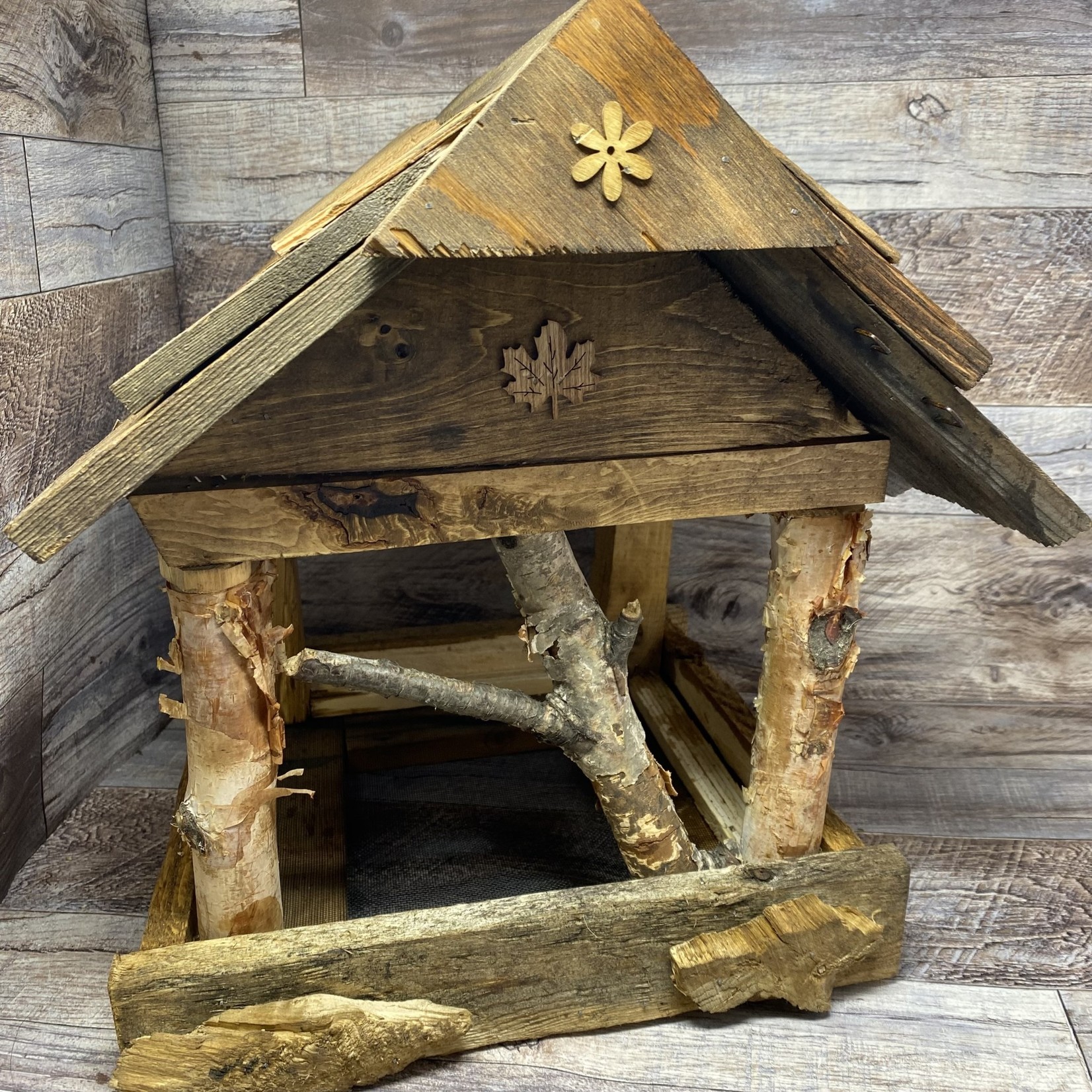 Jerry's Rustic Wood Platform Feeder